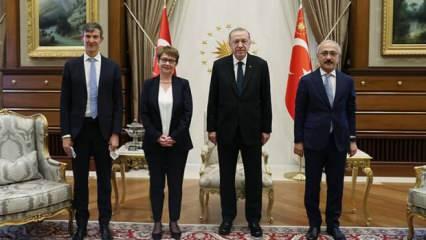 Cumhurbaşkanı Erdoğan, EBRD Başkanı Renaud-Basso'yu kabul etti