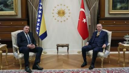 Cumhurbaşkanı Erdoğan Milorad Dodik'i kabul etti