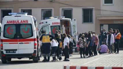 Manisa'da zehirlenme paniği! 55 öğrenci hastaneye kaldırıldı
