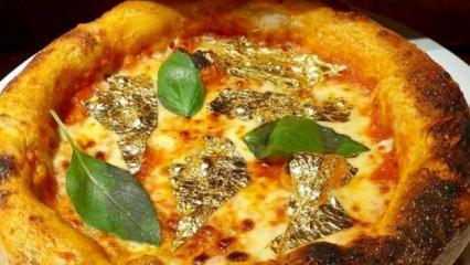 Nusret'ten ilham alan pizzacı, 24 ayar altından pizza yaptı