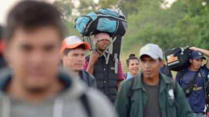 Orta Amerikalı göçmenler ABD'ye ulaşma hedefiyle yollarda