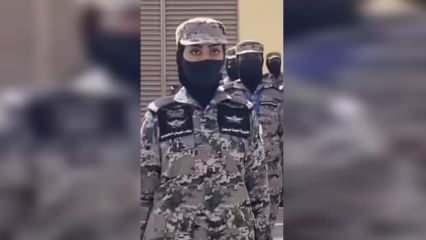 Suudi kadın askerlerin askeri geçit töreni görüntülendi