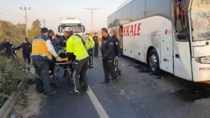 Aydın'da otobüs, midibüs ve minibüsün karıştığı kaza: 11 yaralı