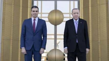 Cumhurbaşkanı Erdoğan, İspanya Hükümet Başkanı Sanchez’i kabul etti