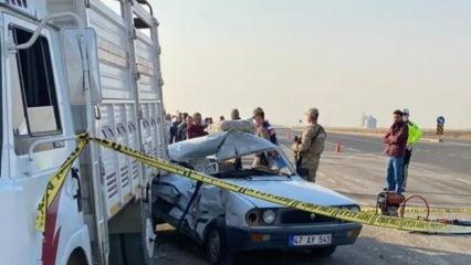 Mardin'de feci kaza:  Baba ile oğlu öldü