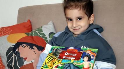 Minik Kemal'in 4 yaşında okuduğu kitap sayısı 50'yi geçti