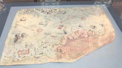 Piri Reis'in dünya haritası yeniden Topkapı Sarayı'nda sergilenmeye başlandı