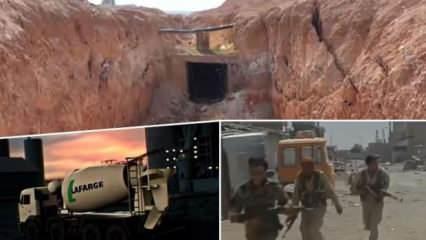 PKK/YPG'nin Lafarge yardımıyla inşa ettiği terör tünelleri görüntülendi