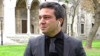 Sezai Karakoç'un selası sonrası Ülke TV muhabiri Serdar Er gözyaşlarını tutamadı