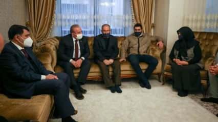 TBMM Başkanı Mustafa Şentop'tan Başak Cengiz'in ailesine taziye ziyareti