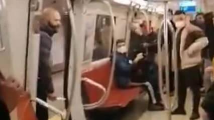Kadıköy metrosunda dehşet: Bıçağı çekip üstüne yürüdü