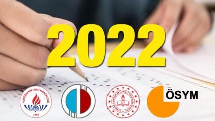 2022 MEB ve ÖSYM sınavları ne zaman? YKS, LGS, İOKBS, KPSS, DGS, ALES sınav ve başvuru tarihleri...