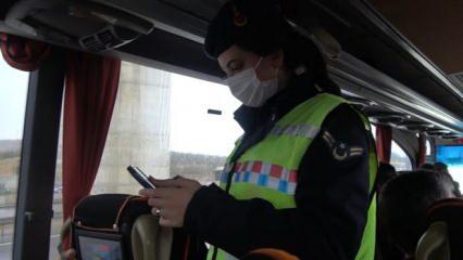 Cenazeye katılan koronavirüslü kadın otobüste yakalandı! 