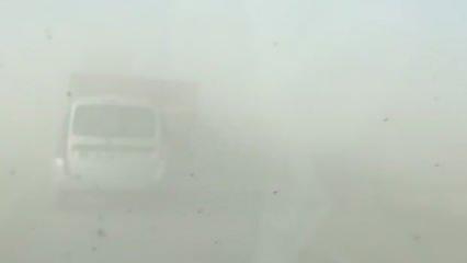 Konya'da kum fırtınası