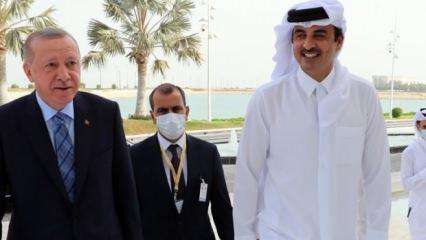 Cumhurbaşkanı Erdoğan'dan Katar'da çok kritik ziyaret