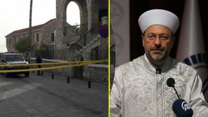 Diyanet İşleri Başkanı Erbaş Larnaka'daki cami saldırısını kınadı