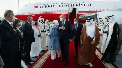 Son dakika haberi: Cumhurbaşkanı Erdoğan Katar'da