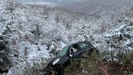 Afyonkarahisar’da korkunç kaza! Araç 30 metrelik uçuruma düştü