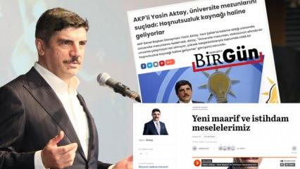 AK Parti'li Yasin Aktay'dan BirGün'e tepki: Bu anlamı çıkarmak ekstra kötücül çaba ister