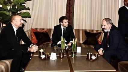 Aliyev, Macron ve Paşinyan ile görüştü