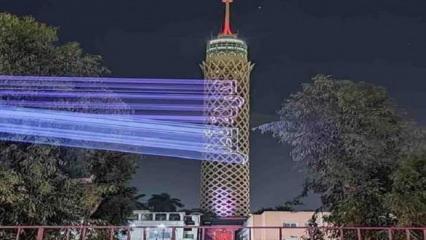 Mısır'la normalleşme sürüyor... Kahire Kulesi’ne ilk kez Katar bayrağı yansıtıldı