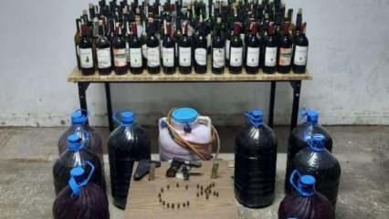 Elazığ’da 410 litre sahte içki ele geçirildi