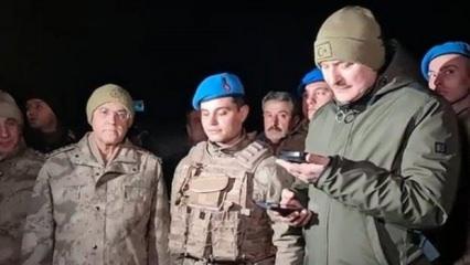 Başkan Erdoğan Irak sınırının sıfır noktasındaki askerin yeni yılını kutladı