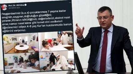 CHP'li Özel'in "Orta çağ" benzetmesine Diyanet İşleri Başkanı Erbaş'tan fotoğraflı yanıt!