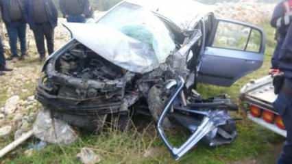 TIR, minibüs ve otomobile çarptı : 1 ölü, 3 ağır yaralı