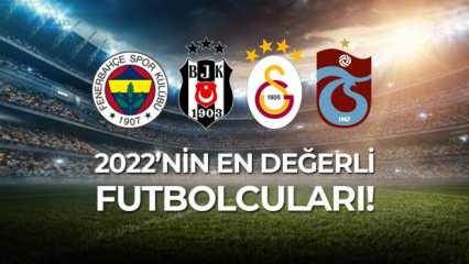 2022'nin en değerli futbolcuları belli oldu! Galatasaray, Fenerbahçe, Beşiktaş ve Trabzonspor...