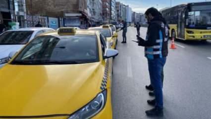 Kadıköy'de emniyet kemeri takmayan taksicilere ceza