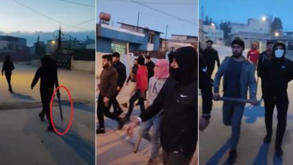 Döner bıçakları ve sopalarla sokakta yürüyen 20 Suriyeli sınır dışı edilecek