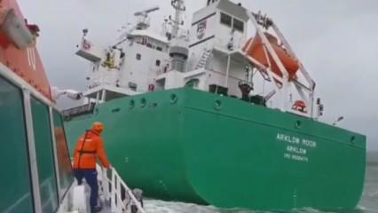 Gemide kaza geçiren personel, Kıyı Emniyeti tarafından tahliye edildi