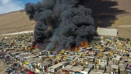 İtfaiye müdahale edemedi: 100 ev yandı