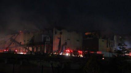 Karaman’da bisküvi fabrikasındaki yangın söndürüldü