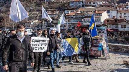 Kosovalılardan Bosna Hersek'e destek