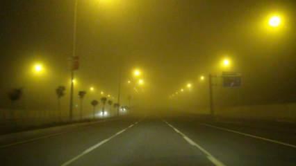Şanlıurfa’da gece yarısı yoğun sis etkili oldu  