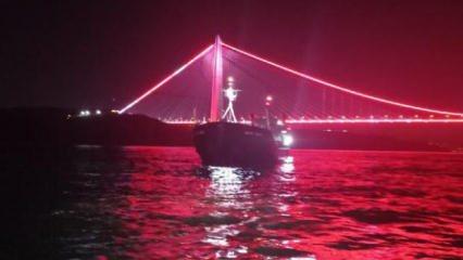  İstanbul Boğazı'nda kuru yük gemisinde makine arızası 