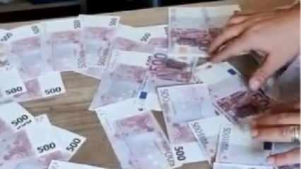 Tarsus'ta sahte 500'lük banknotlardan oluşan 23 bin euro ele geçirildi