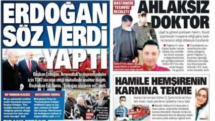 18 Ocak Salı Gazete manşetleri - Erdoğan için çarpıcı yorum: Söz verdi ve yaptı