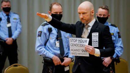 77 kişiyi katleden Breivik’ten mahkemede Nazi selamı