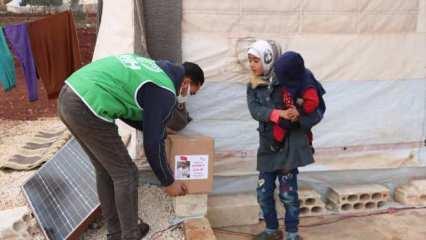 Ahmet Çalık’ın ailesinden Suriyeli savaş mağdurlarına gıda yardımı