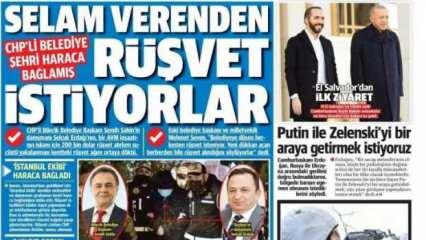 CHP'li Bilecik Belediyesi şehri haraca bağlamış - 21 Ocak Cuma gazete manşetleri