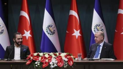 Erdoğan, El Salvador Cumhurbaşkanı Bukele'nin onuruna yemek verdi