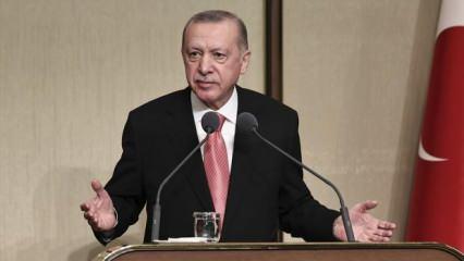 Erdoğan'la muhtarlar arasında gülümseten diyalog