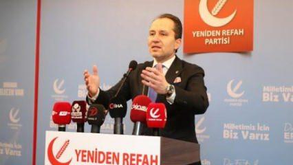 Yeniden Refeh lideri Fatih Erbakan'dan Cumhur İttifakı açıklaması 