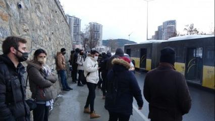 Kartal'da İETT otobüsü yine arızalandı! Trafik felç oldu