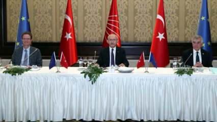 Kılıçdaroğlu, AB büyükelçileriyle yemek yedi