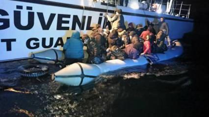 Marmaris’te 25 düzensiz göçmen kurtarıldı