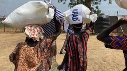 AFAD'dan Güney Sudanlı sel ve çatışma mağdurlarına yardım